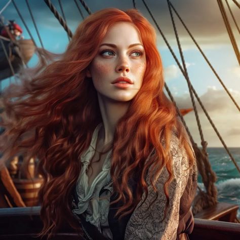 Pirate Queen, Pirate King, King Book, The Pirate King, Female Character Inspiration, Pirate Woman, Ralph Waldo Emerson, A Ship, Arte Fantasy