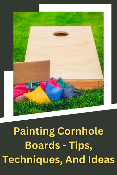 How To Paint Cornhole Boards, Corn Hole Boards Diy Designs, Paint Ideas For Cornhole Boards, Hand Painted Cornhole Boards, Cornhole Painting Ideas, Diy Cornhole Boards Designs, How To Paint Corn Hole Boards, Staining Cornhole Boards Diy, Diy Painting Cornhole Boards