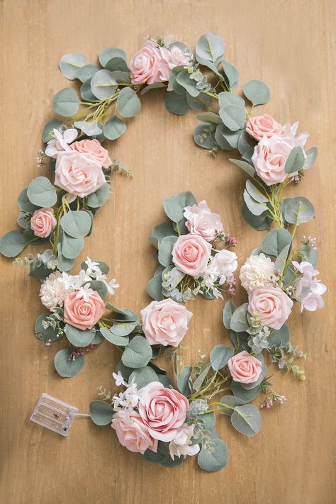 Eucalyptus Flower, Flower Runner, Handmade Bouquets, Vintage Wedding Decorations, Ceremony Flowers, Ivory Flowers, Foam Flowers, Wedding Centerpiece, Backdrop Decorations