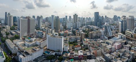 Bangkok City Panorama, Nana and Sukhumvit Road Aerial Photography by praethip. Panorama Bangkok City, Nana and Sukhumvit Road, Aerial Photography#Panorama, #Nana, #Bangkok, #City City Panorama, Bangkok City, Anime City, Websites Design, Beauty Websites, Urban Setting, City Landscape, Modern Urban, Ideas Creative