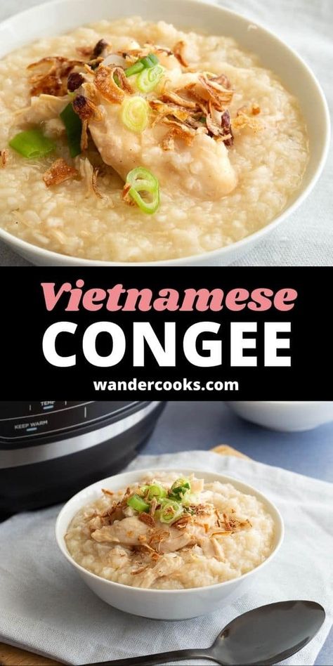 Vietnamese Porridge Chicken, Vietnamese Rice Porridge Chicken, Vietnamese Chicken Rice Soup, Vietnamese Rice Soup, Asian Rice Porridge, Vietnamese Rice Porridge, Vietnamese Congee Recipe, Vietnamese Congee, Vietnamese Porridge