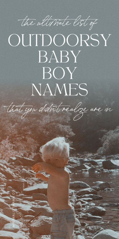 Searching for earthy names for boys? This adorable little collection of nature names for boys is full of the best modern, unique nature-inspired names for boys (nature names with meaning)! Graham Name Meaning, Unique Masculine Names, Mythical Names And Meanings, Baby Names Unique List, Good Names For Boys, Male Nature Names, Four Letter Boy Names, Nature Name Ideas, Unique Boy Names With Meaning