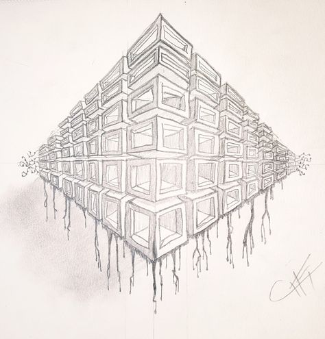 Abstract Perspective Drawing, 2 Point Perspective Boxes, 2point Perspective Drawings, Multi Point Perspective, One Perspective Drawing, Abstract Perspective, 2 Point Perspective Drawing, 3 Point Perspective, Linear Perspective