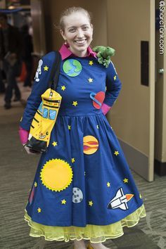 Mrs Frizzle Costume, Ms Frizzle Dress, Ms Frizzle Costume, Miss Frizzle Costume, Frizzle Costume, Mrs Frizzle, Miss Frizzle, The Magic School Bus, Ms Frizzle