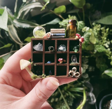 Diy Miniature Witch House, Room Box Miniatures, Diy Doll Miniatures, Witch Diy, Mini Doll House, Doll House Crafts, Haunted Dolls, Dollhouse Miniatures Diy, Mini Craft