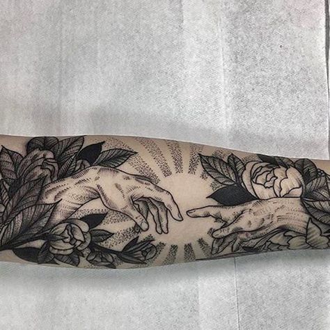 Small Forearm Tattoos, Forearm Sleeve, Forearm Sleeve Tattoos, Bicep Tattoo, Religious Tattoos, Forearm Tattoo Women, Greek Tattoos, Sistine Chapel, Sleeve Tattoos For Women