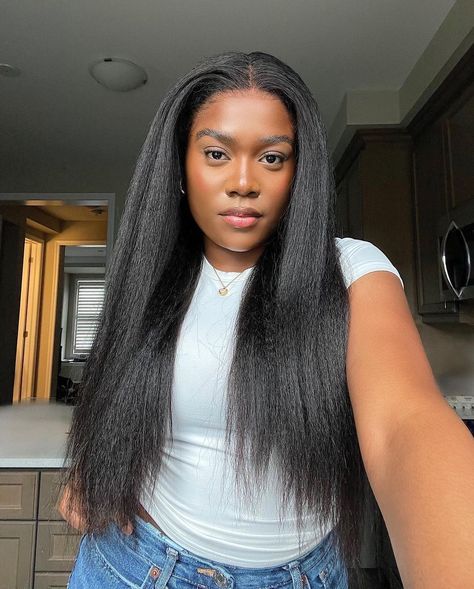 Yaki Hairstyles, Afro Curly Hair, Blowdry Styles, Tanning Skin Care, Air Style, Natural Hair Routine, Bella Hair, Curly Clip Ins, Indian Remy Hair