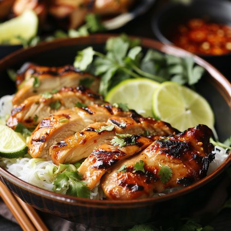 Grilled Vietnamese Lemongrass Chicken | Delectable Recipe Vietnamese Bbq Chicken, Vietnamese Chicken, Lemongrass Chicken Marinade, Vietnamese Grilled Chicken, Lemongrass Chicken, Vietnamese Lemongrass Chicken, Lemongrass Chicken Vietnamese, Vietnamese Lemon Grass Chicken, Vietnamese Breakfast