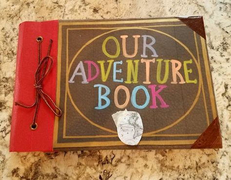 Unique Disney Wedding Guest Book Ideas - This Fairy Tale Life My Adventure Book, Graduation Party Guest Book, Adventure Book Scrapbook, Graduation Book, Our Adventure Book, Embossed Text, Autograph Book Disney, Album Photo Scrapbooking, Handmade Scrapbook