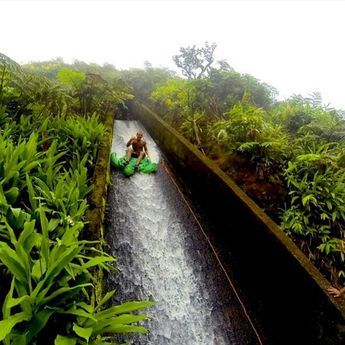 What a blast!! Natural flume water slide on the Big Island of Hawaii. On the hike here you'll pass hidden waterfalls and breathtaking overlooks with views of gorgeous Waipio Valley. To finally get to this slide, you have to hike through a tunnel for about half a mile. Photo by @garebear32 Waipio Valley, Hawaii Adventures, Moving To Hawaii, Big Island Of Hawaii, Island Of Hawaii, Hawaii Honeymoon, Hawaiian Vacation, Hawaii Life, The Big Island