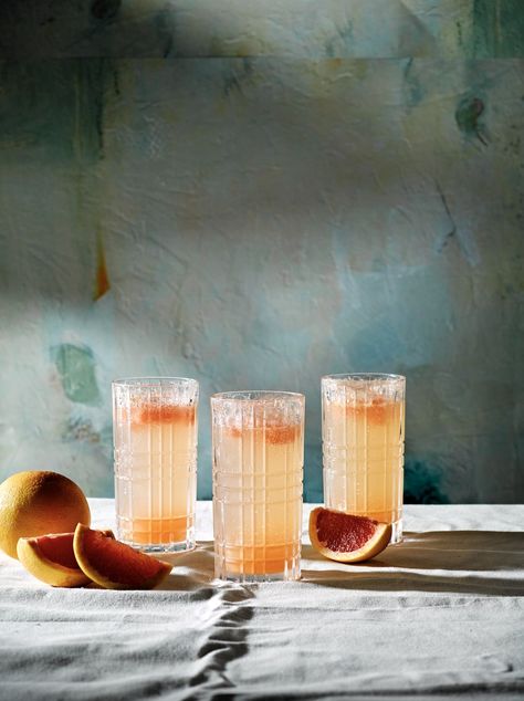 There are two ways to preserve a glut of grapefruit: grapefruit ice cubes and marmalade. Both are used here in this riff on a Tom Collins. Serves 1. Recipe by Nikki Birrell. Tom Collins Recipe, Wine Recommendations, Grapefruit Soda, Tom Collins, Ice Cube Trays, Event Hosting, Ice Cubes, Marmalade, Cocktail Recipes