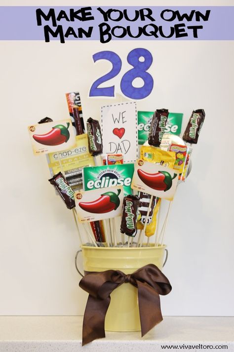 Bouquet For Men, Edible Ideas, Card Bouquet, Gift Card Bouquet, Man Bouquet, Gifts For Hubby, Guy Stuff, Candy Bouquet, Dad Day