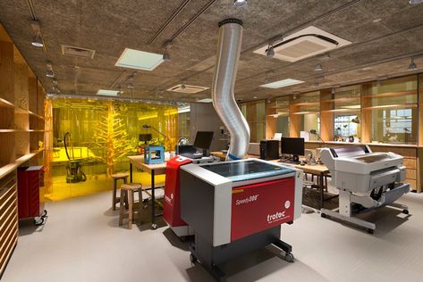 Makerspace Design, Maker Labs, Laboratory Design, Fab Lab, Innovation Lab, Traditional Office, Innovation Centre, Collaboration Space, Space Interiors