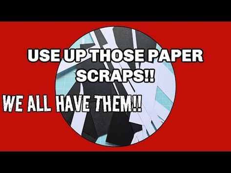 (32) USE UP THOSE WHITE SCRAPS!! - YouTube Scrap Paper, Crafty Craft, Paper Crafts, White