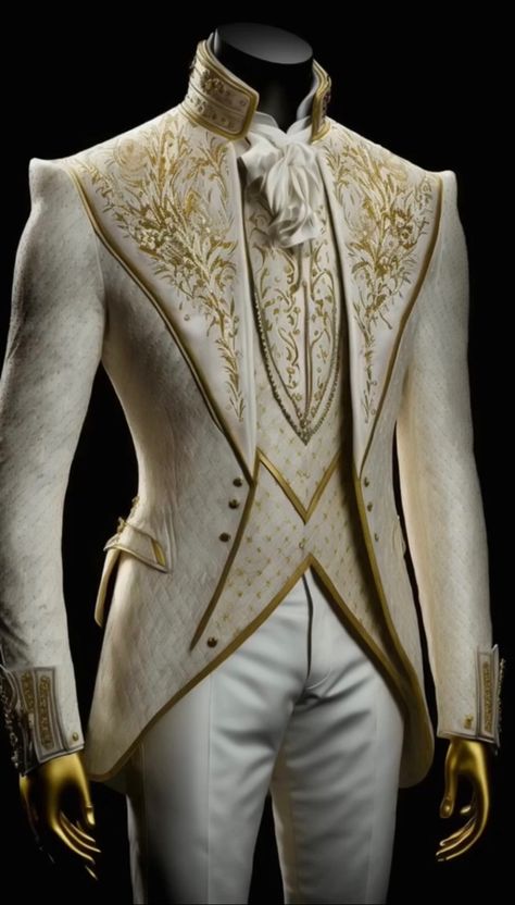 ACOTAR Day Court inspired suit Men Style Tips Fashion Advice, Royal Suits For Men, Acotar Day Court, Mens Fashion Blazer Casual Classy, Prom Outfits Men, Prince Suit, Prom Men, Gold Suit, Smart Casual Menswear