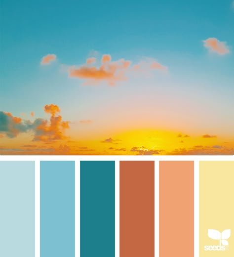 color set | design seeds | Bloglovin’ Design Seeds Color Palette, Sunset Color Palette, Seeds Color, Color Concept, Sky Design, Design Seeds, Sunset Colors, Color My World, Colour Inspiration