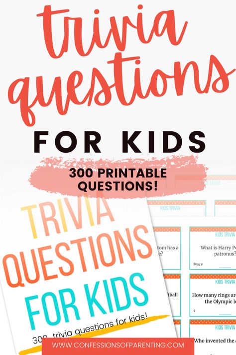 If you are finding your kids are loving trivia questions as much as mine then you will have fun playing trivia questions for kids at your next family game night! #games #gamesforkids #printable #fun #activityforkids First Grade Trivia Questions, Kids Jeopardy Game Questions, Middle School Trivia Questions, Lds Primary Trivia Questions, Trivia Questions And Answers For Kids, Trivia For Kids With Answers, 2023 Trivia, Jeopardy For Kids, Kids Trivia Questions And Answers