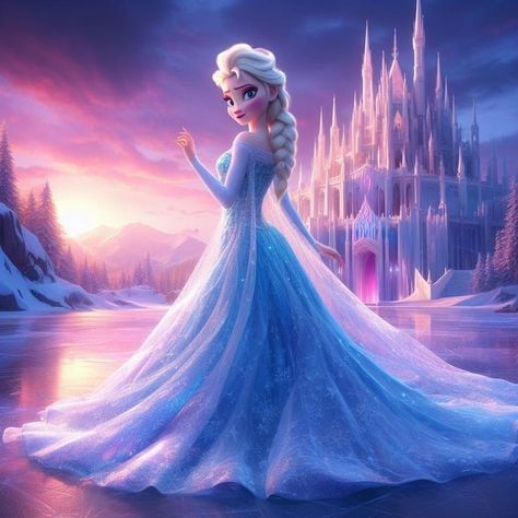 Elsa Photos, Dress Cartoon, Frozen Queen, Frozen Art, Disney Frozen Elsa Art, Frozen Pictures, Disney Princess Artwork, Disney Princess Makeover, Disney Princess Elsa