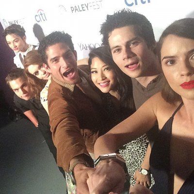 Shelley Hennig, Dylan O'Brien, Arden Cho, Tyler Posey, Holland Roden, Dylan Sprayberry, and Crystal Reed Teen Wolf Cast, Teen Wolf, The Story, Wall, Instagram