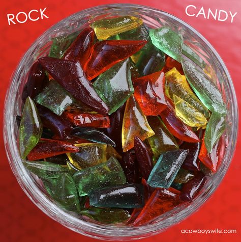 Christmas Rock Candy, Rock Candy Recipe, Hard Tack Candy, Hard Tack, Make Rock Candy, How To Make Rocks, Christmas Candy Easy, Hard Candy Recipes, Healthy Recipes Easy Snacks