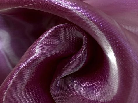 Silk Blend Liquid Look Metallic Organza0 Liquid Organza, C Tattoo, Fashion Fabric, Fabric Patterns, All Fashion, Silk, Tattoos, Purple, Fabric