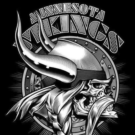 Vikings Tattoo Ideas, Minnesota Vikings Tattoo, Minnesota Tattoo, Minnesota Vikings Logo, Vikings Logo, Vikings Tattoo, Vikings Football, Viking Art, Minnesota Vikings