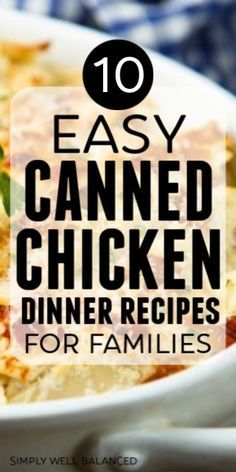 Canned Chicken Dinner Recipes, Canned Chicken Dinner, Easy Canned Chicken Recipes, Canned Chicken Recipes, Budget Friendly Dinner Recipes, Cheap Dinner Ideas, Can Chicken Recipes, Easy Chicken Pot Pie, Canned Meat