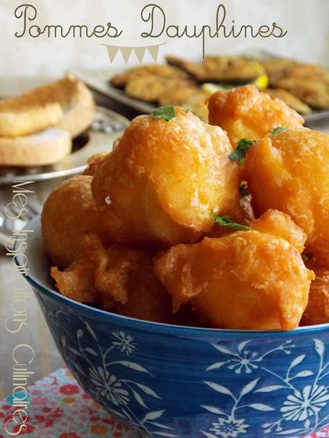 recette pommes dauphine Recipes Sides, Potato Dinner, Potato Recipes Side Dishes, No Salt Recipes, How To Cook Potatoes, French Cooking, Pureed Food Recipes, Samar, Fine Food