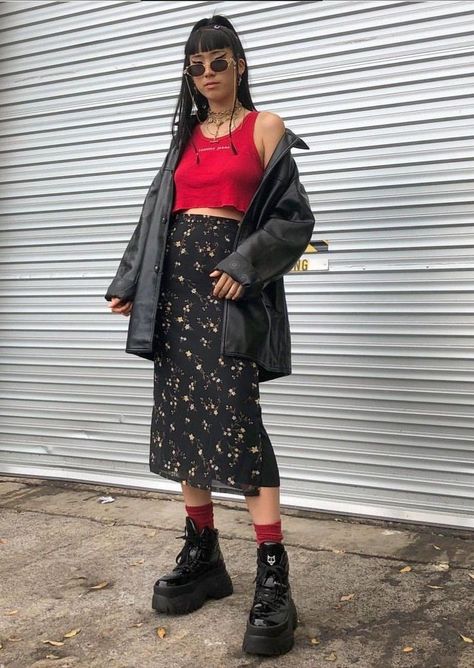 Goth Outfit, Diy Vetement, K Fashion, Grunge Look, Hip Hip, Looks Street Style, Indie Outfits, Hippie Outfits, Mode Vintage