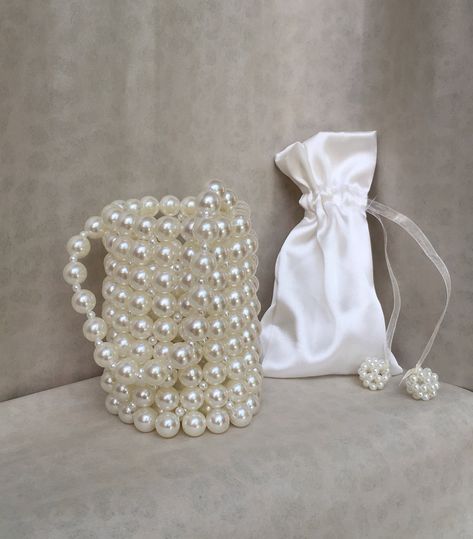 Pearl Bucket Bag, Pearl Beaded Bag, Pearl Bags, Wedding Victorian, Pearl Purse, Pearl Clutch Bag, Pearl Handbag, Bag Photography, Bridal Clutch Bag