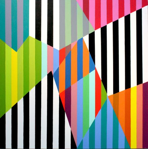 Composition Lines, Stripes Painting, Striped Artwork, Colour Stripes, Geometric Design Art, Striped Art, Abstract Geometric Art, Modern Contemporary Art, Art Painting Gallery