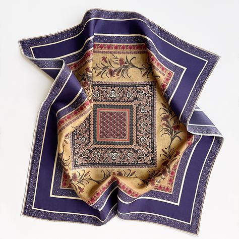 Vintage-inspired Boho Silk Scarf for Him or Her Nothing compares to a stylish silk scarf that can transform your outfit from ordinary to extraordinary. Versatile, chic, and comfortable, it's the perfect accessory to add a touch of character to your year-round wardrobe. #LuluLaneUK #StylishMensWear #dapperstyle #neckerchief #GiftForHim #TimelessElegance #SilkLove #semiformalwear #preppystyle #statementpiece #mensneckwear #SophisticatedStyle #shoplocaluk Mens Neckerchief, Geometric Borders, Mens Silk Scarves, Silk Head Scarf, Mens Neckwear, Silk Neck Scarf, Silk Headscarf, Silk Bandana, Silk Twill Scarf