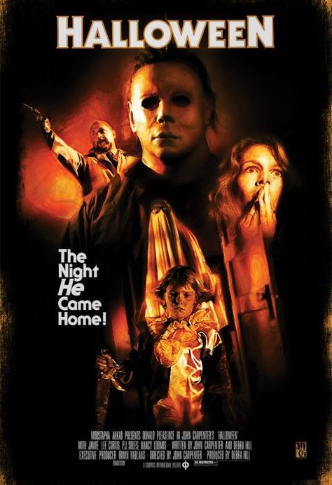 Halloween 1978 Poster, Halloween Movie 1978, Halloween Movie Poster, Halloween 2007, John Carpenter Halloween, Donald Pleasence, Halloween 1978, Halloween Iii, Spooky Movies