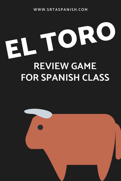 Check out this quick and easy review game for your Spanish classes! Middle school and high school students love to play El Toro in small groups to practice verb endings and conjugation. Great for review day with print and go resources that make this low prep! Everyone plays at once in El Toro! #secondaryspanish #spanishclass #reviewgame #reviewday Spanish Numbers Lesson, Spanish Review Games, Spanish Games For High School, Spanish Class Activities High Schools, Spanish Club Activities, Spanish Teacher Classroom, Spanish Classroom Activities, Spanish Games, Middle School Spanish