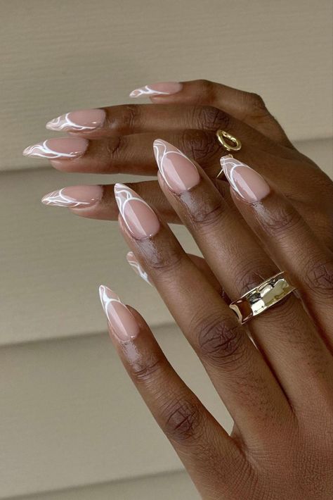 Short Nails For Dark Skin, Almond Shape Nail Designs, Easy Pride Nails, Ivory Nails, Almond Shaped Nails Designs, Classy Almond Nails, Black Almond Nails, Pride Nails, Almond Shaped Nails