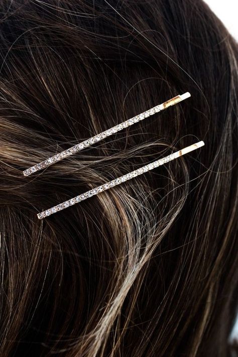 Diamond Hair Clips, Diamond Hair Clip, Prom Trends, Hair Clip Hairstyles, Rhinestone Hair Clips, Prom 2023, Luxurious Hair, Diamond Hair, Bobby Pin Hairstyles