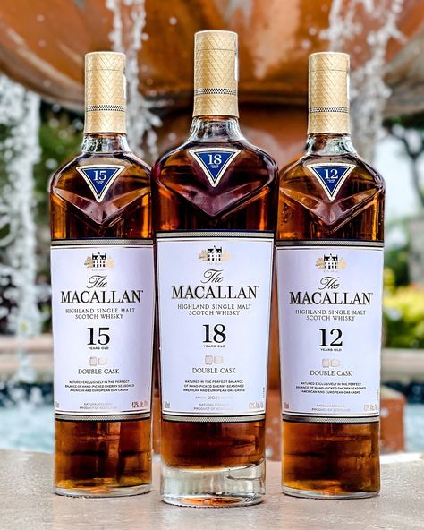 Macallan Whisky, Expensive Champagne, Alcohol Dispenser, Whisky Drinks, Alcohol Packaging, Whiskey Bar, Alcohol Bottles, Cigars And Whiskey, Scotch Whiskey