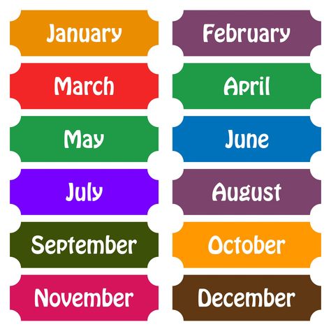 Printable Calendar Months Of The Year Pdf Months Of The Year Printables Free, Printable Months Of The Year, Breakfast Video, Month Labels, Suffixes Worksheets, Picture Template, Month Numbers, Daily Planner Printables Free, Classroom Calendar