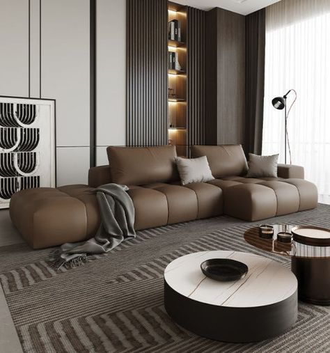 Sofa Modern Luxury, Living Decor Ideas, European Living Room, High Quality Sofas, Modern Leather Sofa, Sectional Sofas Living Room, Sofa Modern, Apartment Office, Inspire Me Home Decor