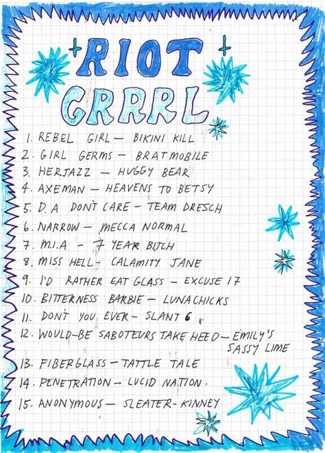 Riot Grrrl Music Riot Girl Aesthetic, Feminist Punk, Power Walking, Play List, Music Recommendations, Riot Grrrl, I'm With The Band, Music Mood, Mood Songs