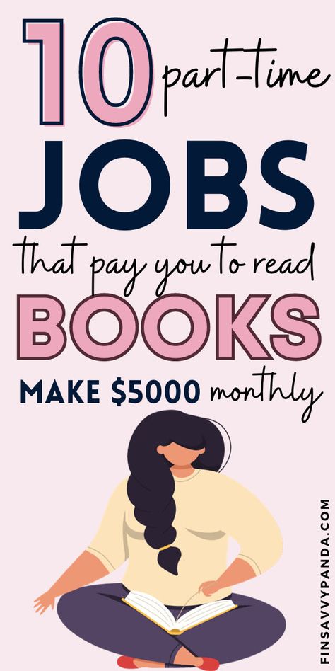 Get Paid To Read Books, Paid To Read Books, Side Hustle Jobs, Get Paid To Read, Work From Home Careers, Ways To Get Money, Money Making Jobs, Extra Money Online, Money Life Hacks