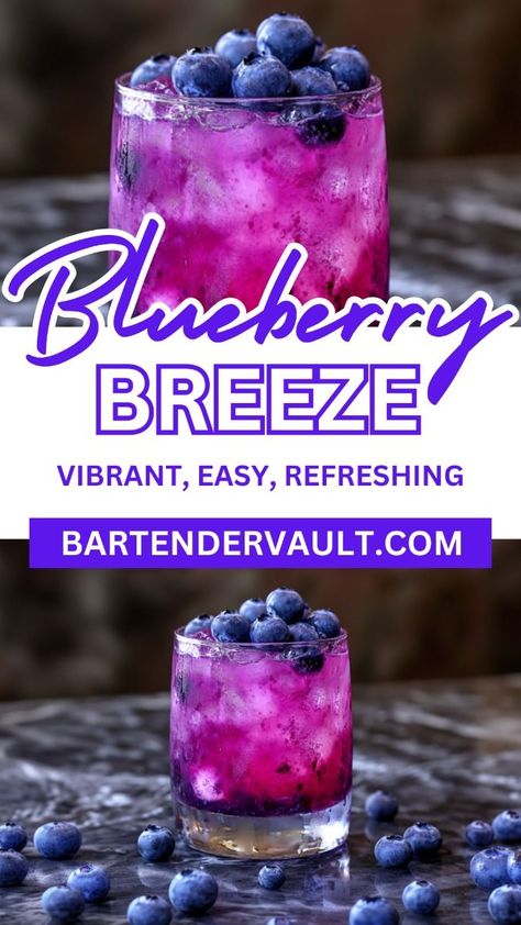 47 Easy Vodka Cocktail Recipes You'll Absolutely Love (2025) 16 Blueberry Vodka Drinks, Easy Vodka Cocktails, Easy Vodka Cocktail, Vodka Drinks Easy, Blueberry Cocktail, Cocktails Vodka, Vodka Cocktails Easy, Vodka Recipes Drinks, Pear Vodka