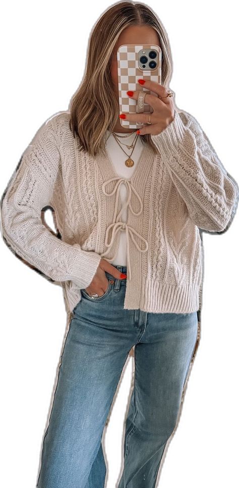 Cable Tie Front Cardigan Sweater curated on LTK Closet Basics, Madewell Cardigan, Tie Front Sweater, Inexpensive Clothes, Cable Tie, Tie Front Cardigan, Product Recommendations, Where To Shop, Small Sweater