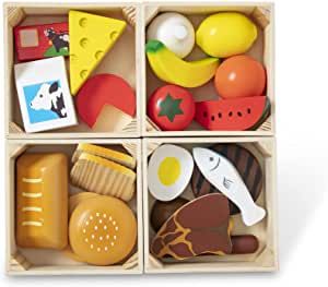 Mellisa And Doug, Melissa And Doug Toys, Five Food Groups, 2nd Christmas, Wooden Play Food, Bathroom Improvements, Pretend Kitchen, Play Kitchen Accessories, Play Kitchens