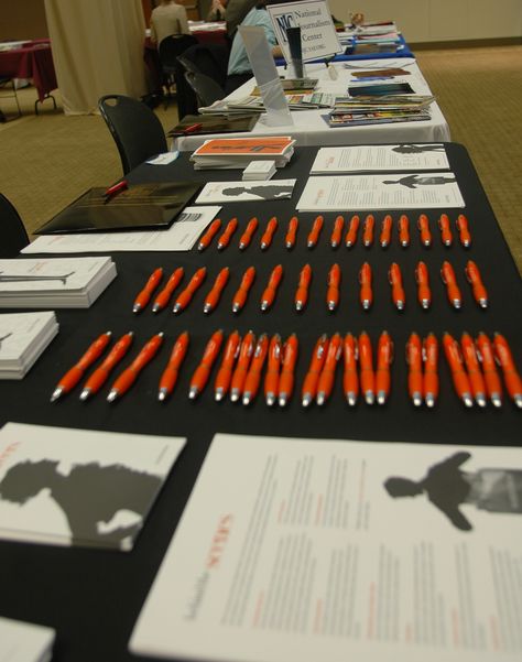 career fair setup | Employer Information for Career Fairs Job Fair Table Ideas, Job Fair Booth, Fair Setup, Table Booth, Catholic University Of America, List Of Careers, Craft Displays, Grid Board, Bicycle Paint Job