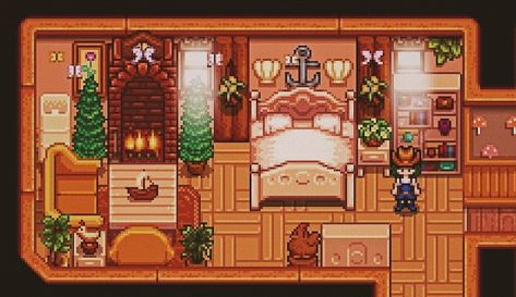 Stardew Farms, Stardew Valley Layout, Stardew Valley Tips, Stardew Valley Farms, Stardew Valley Fanart, Farm Layout, Casas The Sims 4, Farm Design, Cute House