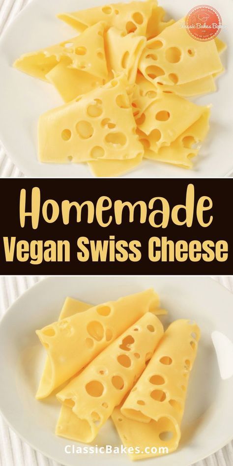 Vegan Swiss Cheese, Vegan Melting Cheese, Plant Based Cheese Recipes, Vegan Cheese Without Nutritional Yeast, Vegan Cheese Bread, Nutrional Yeast Recipe, How To Make Vegan Cheese, Diy Vegan Cheese, Agar Agar Recipes