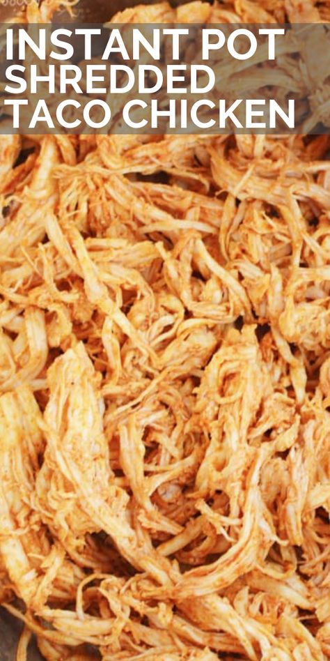 Pressure Cooker Shredded Chicken, Shredded Taco Chicken, Shredded Chicken For Tacos, Chicken For Tacos, Taco Chicken, Easy Shredded Chicken, Slow Cooker Shredded Chicken, Make Shredded Chicken, Slow Cooker Chicken Tacos