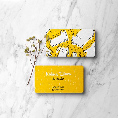 Business card on Behance Illustration Business Cards, Art Business Cards, Buisness Cards, Graphic Design Business Card, Artist Business Cards, Business Card Design Creative, Flyer Design Inspiration, Luxury Business Cards, Graphic Design Business