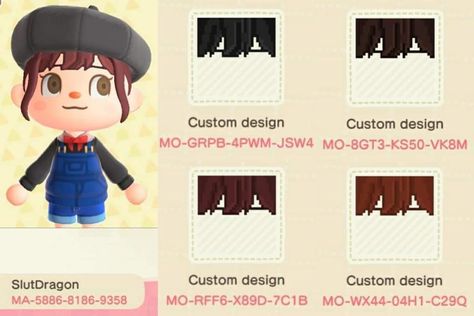 Hair Animal Crossing, Clothes Animal Crossing, Animal Crossing Hair, Cottagecore Animals, Cottagecore Animal Crossing, Animal Crossing Qr Codes, الفن الرقمي, Animal Crossing 3ds, Ac New Leaf